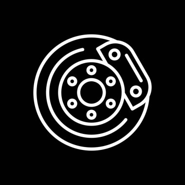 Araba tekeri ikonu vektör olarak. logotype