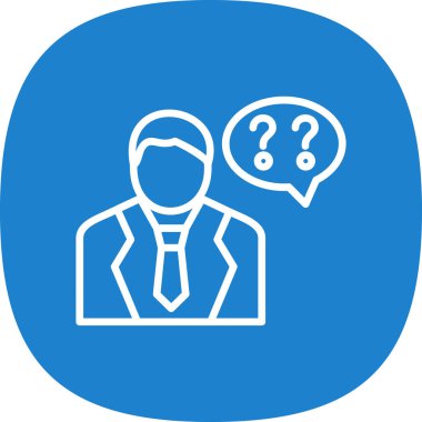 Soru işareti düz renk vektörü simgesi