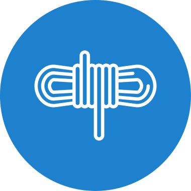 İp düz simgesinin vektör illüstrasyonu