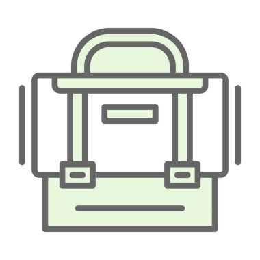 evrak çantası simgesi, vektör illüstrasyonu basit tasarım