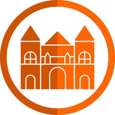 Bina. Web simgesi basit illüstrasyon