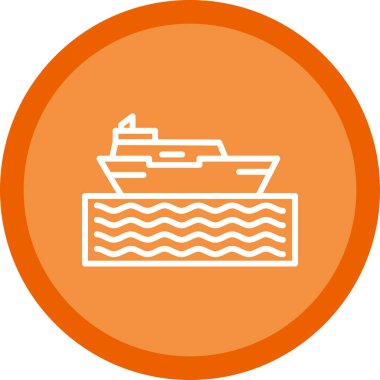 Tekne. Web simgesi basit illüstrasyon