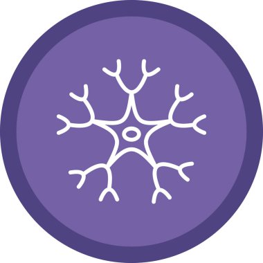 Kar tanesi. Web simgesi basit illüstrasyon