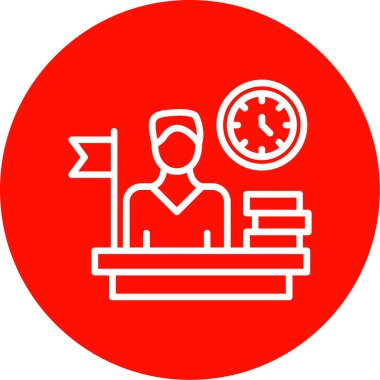 Yönetici simgesi vektör illüstrasyonu