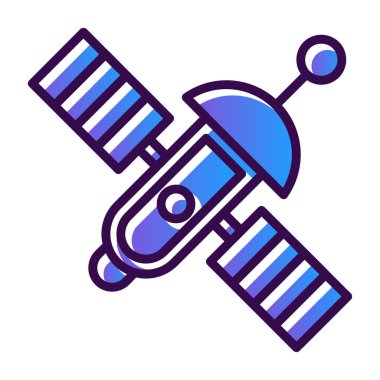 uydu simgesi, vektör illüstrasyonu basit tasarım