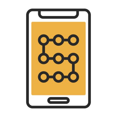 akıllı telefon simgesi vektör illüstrasyonu