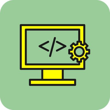 Web tasarım geliştirme simgesi 