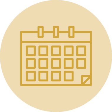 Takvim simgesi, vektör illüstrasyonu basit tasarım