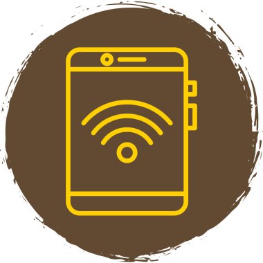 akıllı telefon simgesi, vektör illüstrasyonu basit tasarım