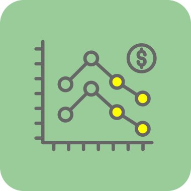 İş ve finans grafiklerinin vektör illüstrasyonu 