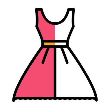 Elbise. Web simgesi basit illüstrasyon 