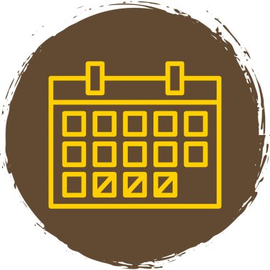 Basit düz zamanlama simgesi, vektör tasarımı