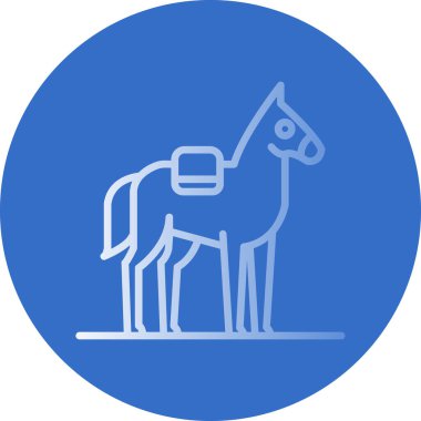 At yassı simgesi, vektör illüstrasyonu