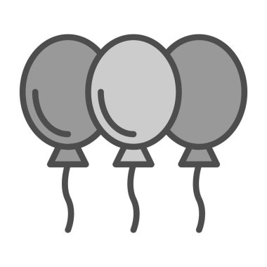 Balon simgesinin vektör illüstrasyonu 