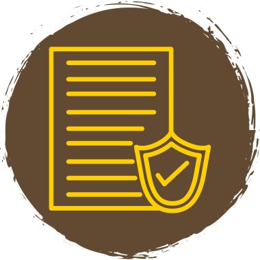 Bir belge simgesinin vektör illüstrasyonu