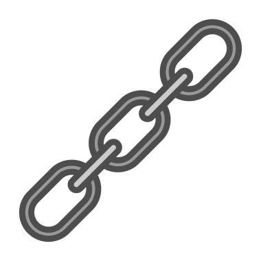 Zincir simgesi, vektör illüstrasyonu