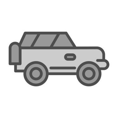 Offroad Web simgesi basit illüstrasyon 