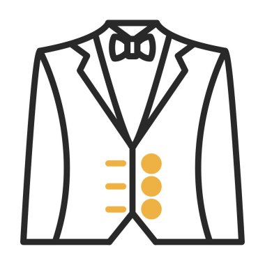 Suit simgesinin vektör çizimi