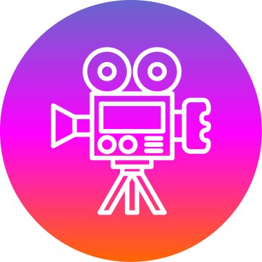 Web için sinema ikonu vektör simgesi