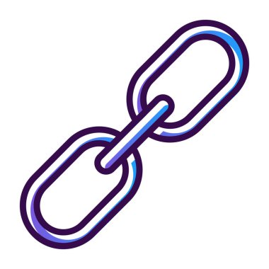 Zincir simgesi, vektör illüstrasyonu