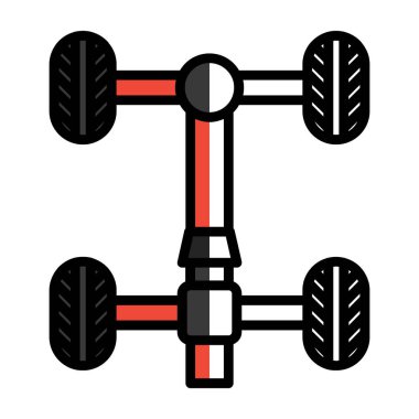 araba motoru vektör çizimi tasarımı