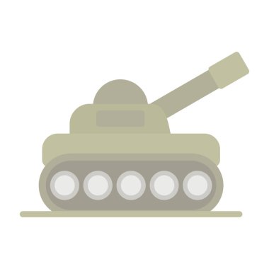 Tank simgesi, vektör illüstrasyonu basit tasarım