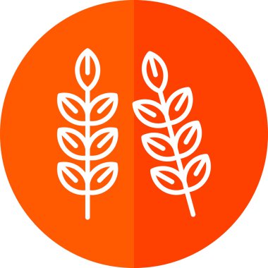 Buğday simgesi, vektör illüstrasyonu basit tasarım