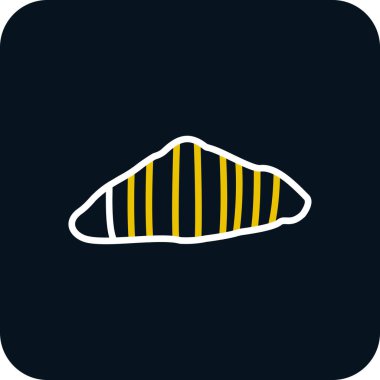 Kruvasan web simgesi, vektör çizim