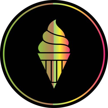 dondurma ikonu vektör illüstrasyonu