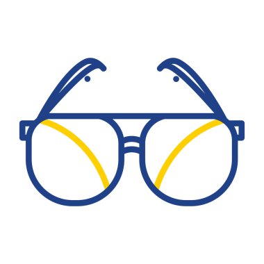 Güneş gözlüklerinin vektör illüstrasyonu modern grafik simgesi                       