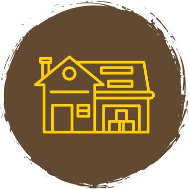 Ev simgesi, vektör illüstrasyonu basit tasarım