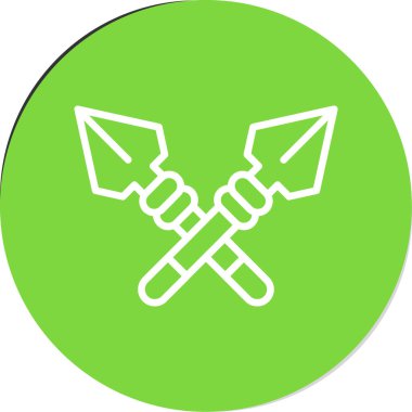 Mızrak logo vektör illüstrasyonu