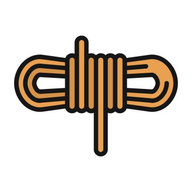 İp düz simgesinin vektör illüstrasyonu