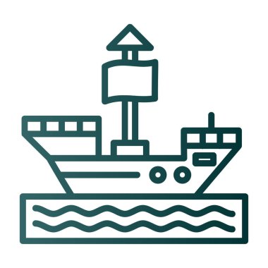 Tekne. Web simgesi basit illüstrasyon