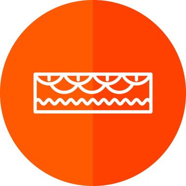 turuncu daire yuvarlak ikon vektör tasarımı