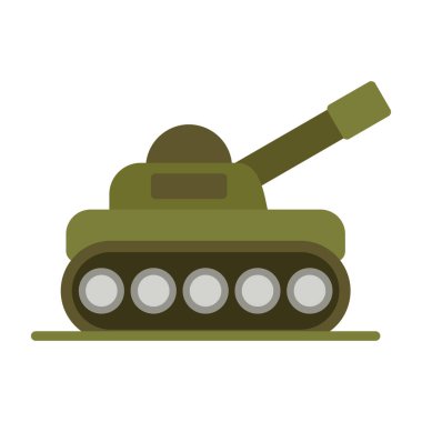 Tank simgesi, vektör illüstrasyonu basit tasarım