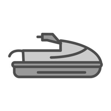 Jet ski demir simgesi, özet biçimi 