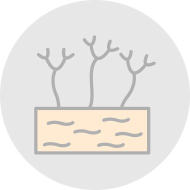 Bitki. Web simgesi basit illüstrasyon