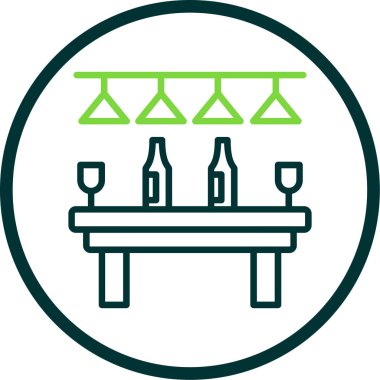 Bar. Web simgesi basit tasarım