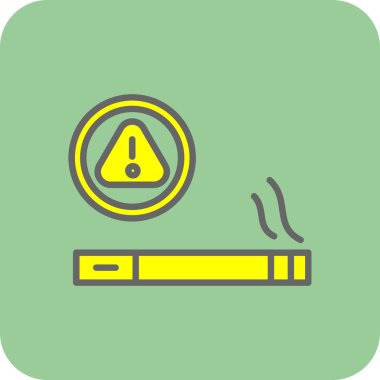 Sigara Sigara Simge Vektör İllüstrasyon