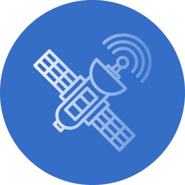 uydu simgesi, vektör illüstrasyonu basit tasarım