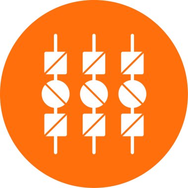 Noel şekeri çubuk şekeri ikonu ana hatlarıyla