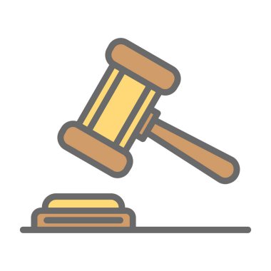 Yargıç Gravel. Web simgesi basit illüstrasyon 