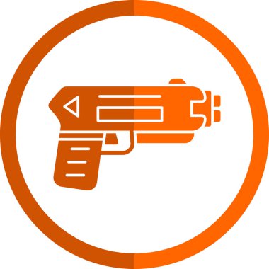 Şok tabancası ağ simgesi, vektör illüstrasyonu