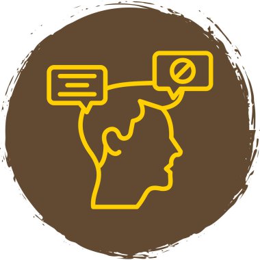 Bir insan simgesinin vektör illüstrasyonu