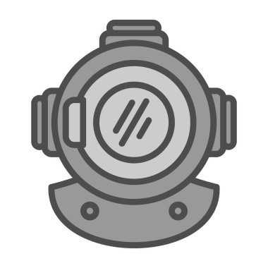 diving helmet icon vector illustration