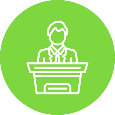 İş adamı simgesi vektör illüstrasyonu