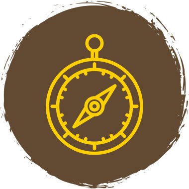 pusula düz simgesi, vektör illüstrasyon tasarımı