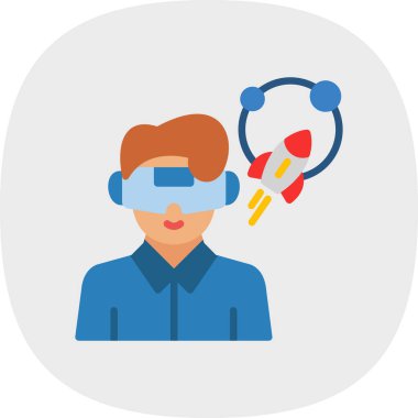 gerçek düz simge, vektör illüstrasyonu