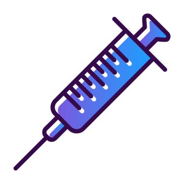 Şırınga web simgesi, vektör çizim